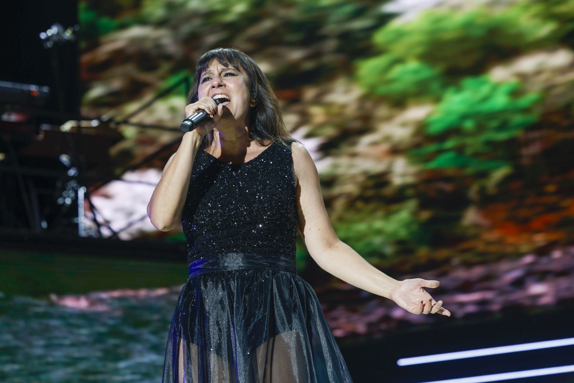 Amaral fue la gran portagonista de la noche. 