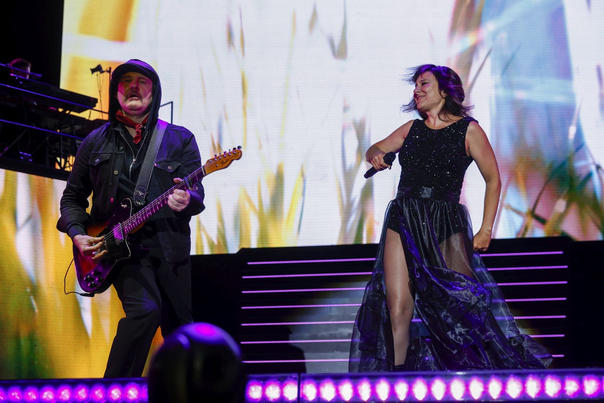 El directo de Amaral fue tambien uno de los más complejos.