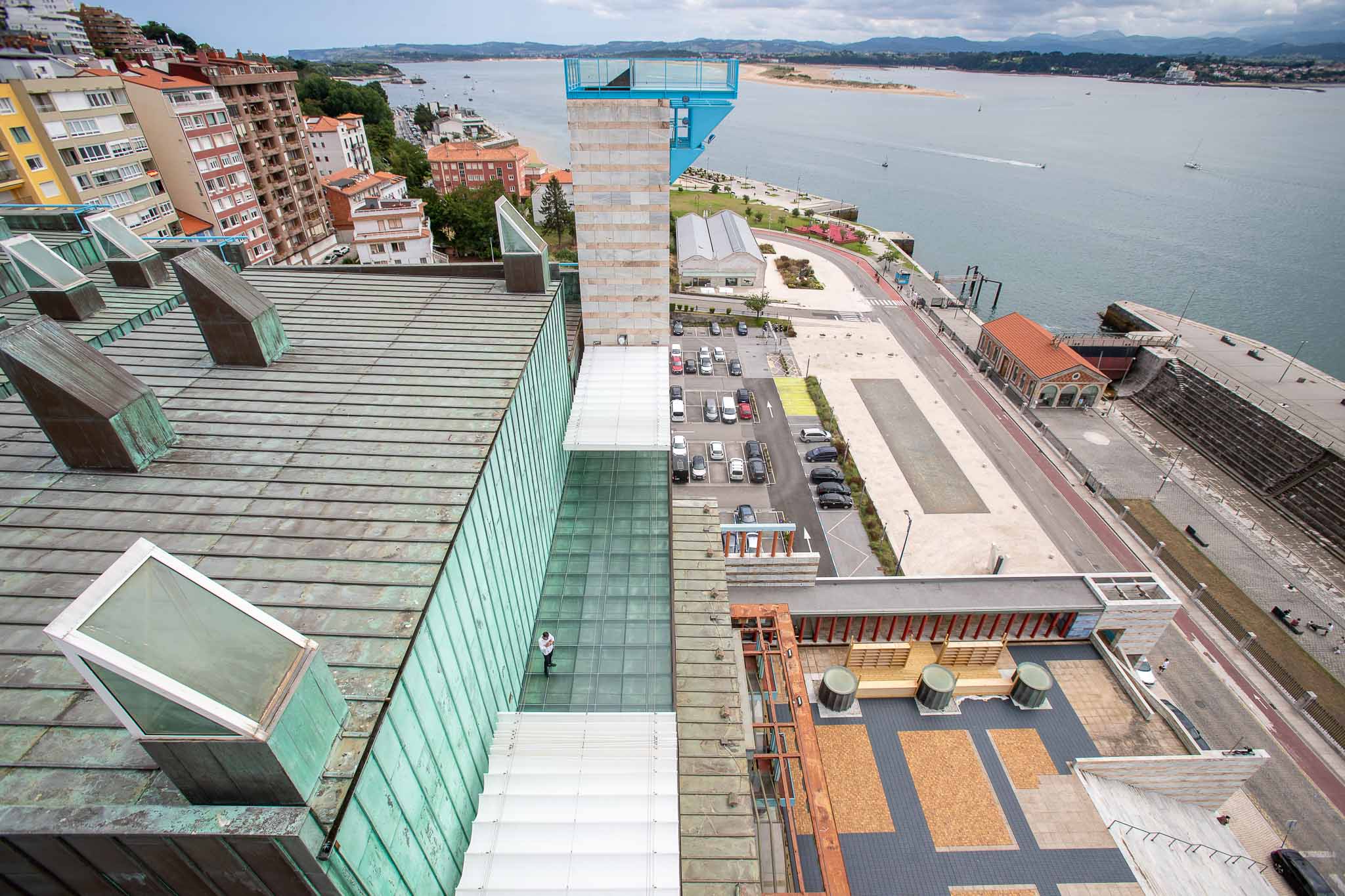 La terraza vista desde uno de los miradores.