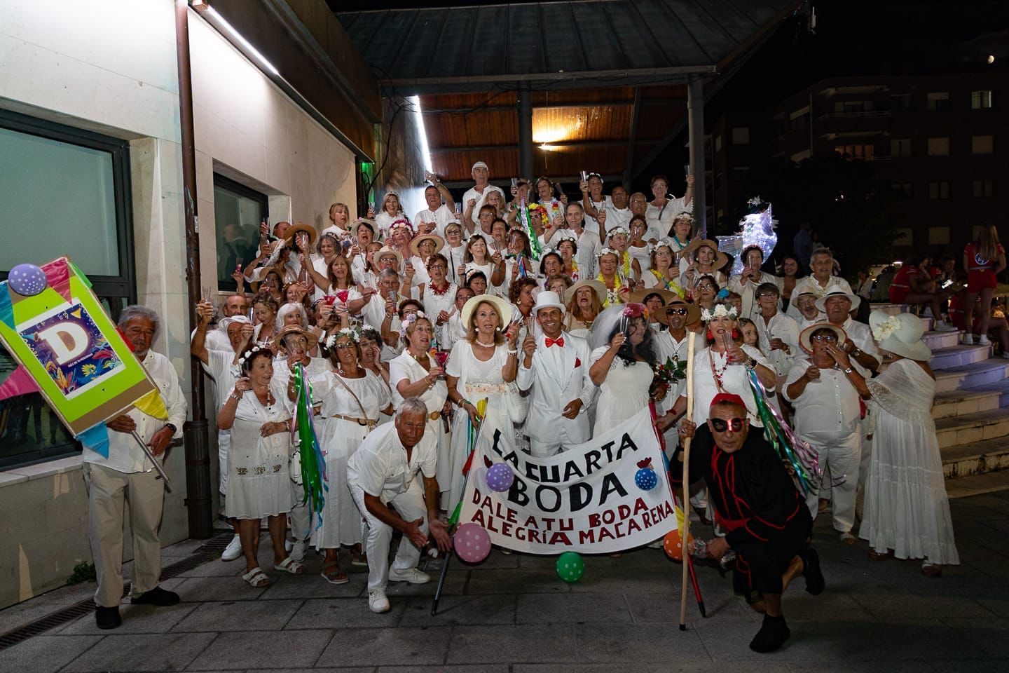 Uno de los grupos más numerosos: una boda en Ibiza