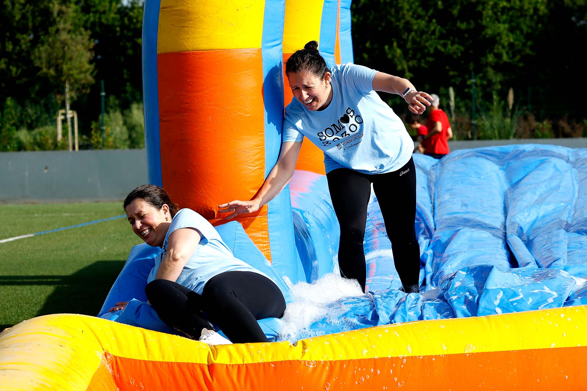 No faltaron las risas durante la mañana. 