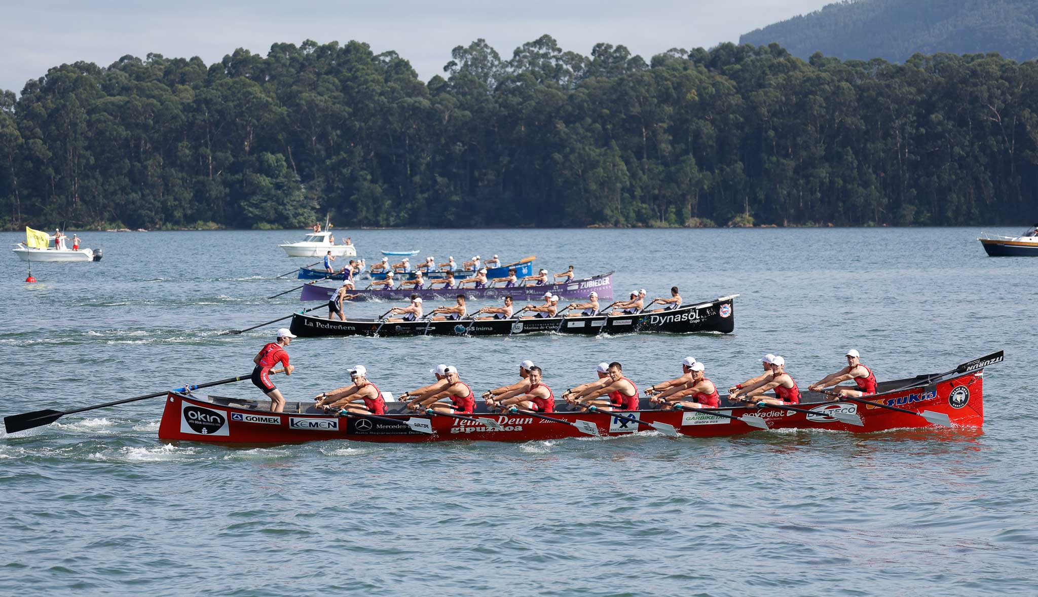 Zumaia, Pedreña, San Pedro y Astillero, al comienzo de la segunda tanda.