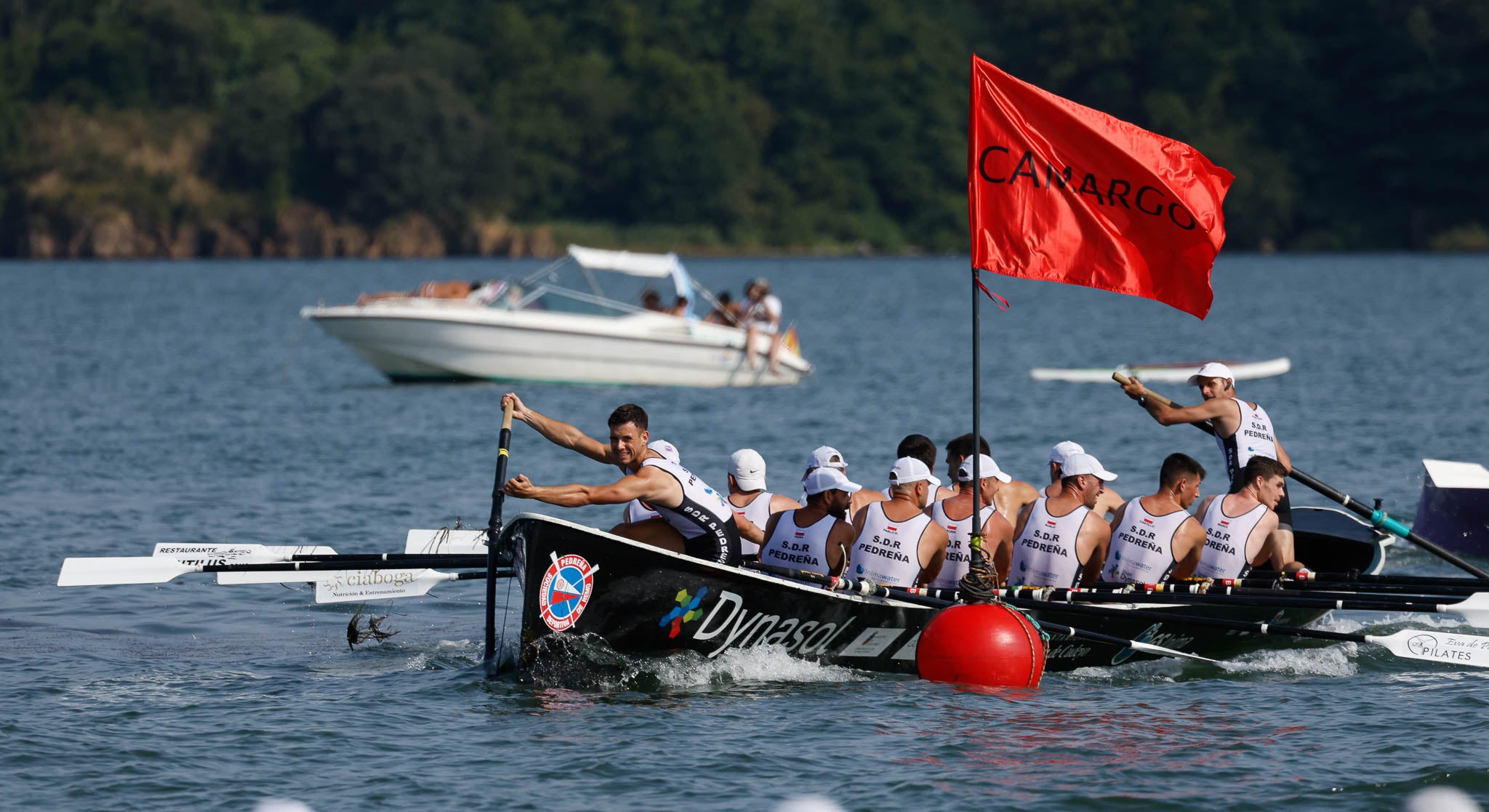 Pedreña, durante una de las ciabogas de su serie.