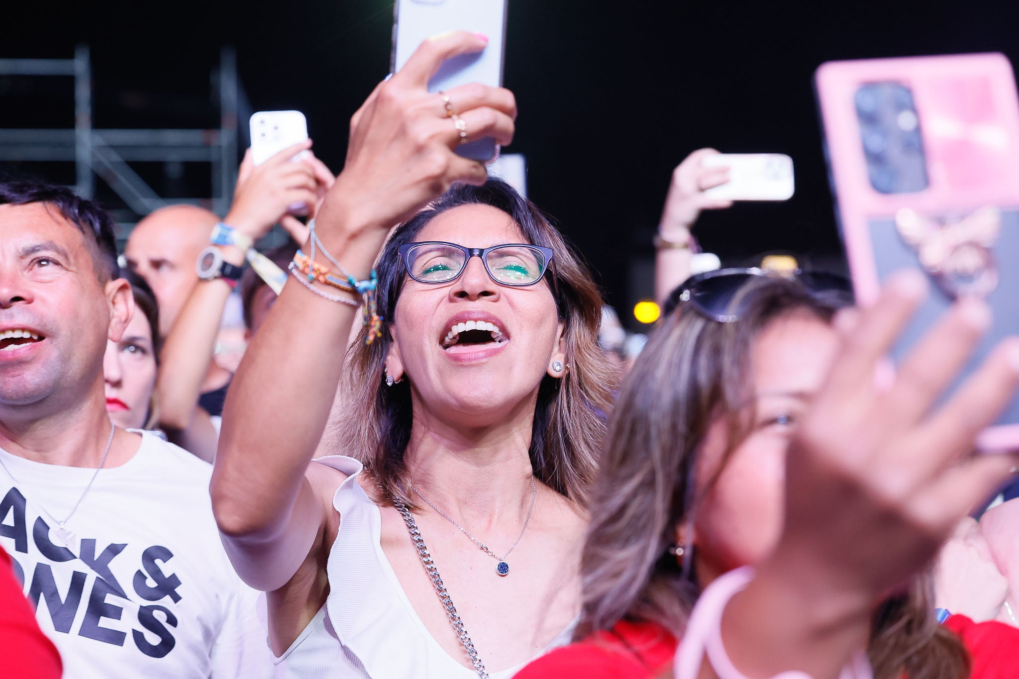 El público coreó sus canciones