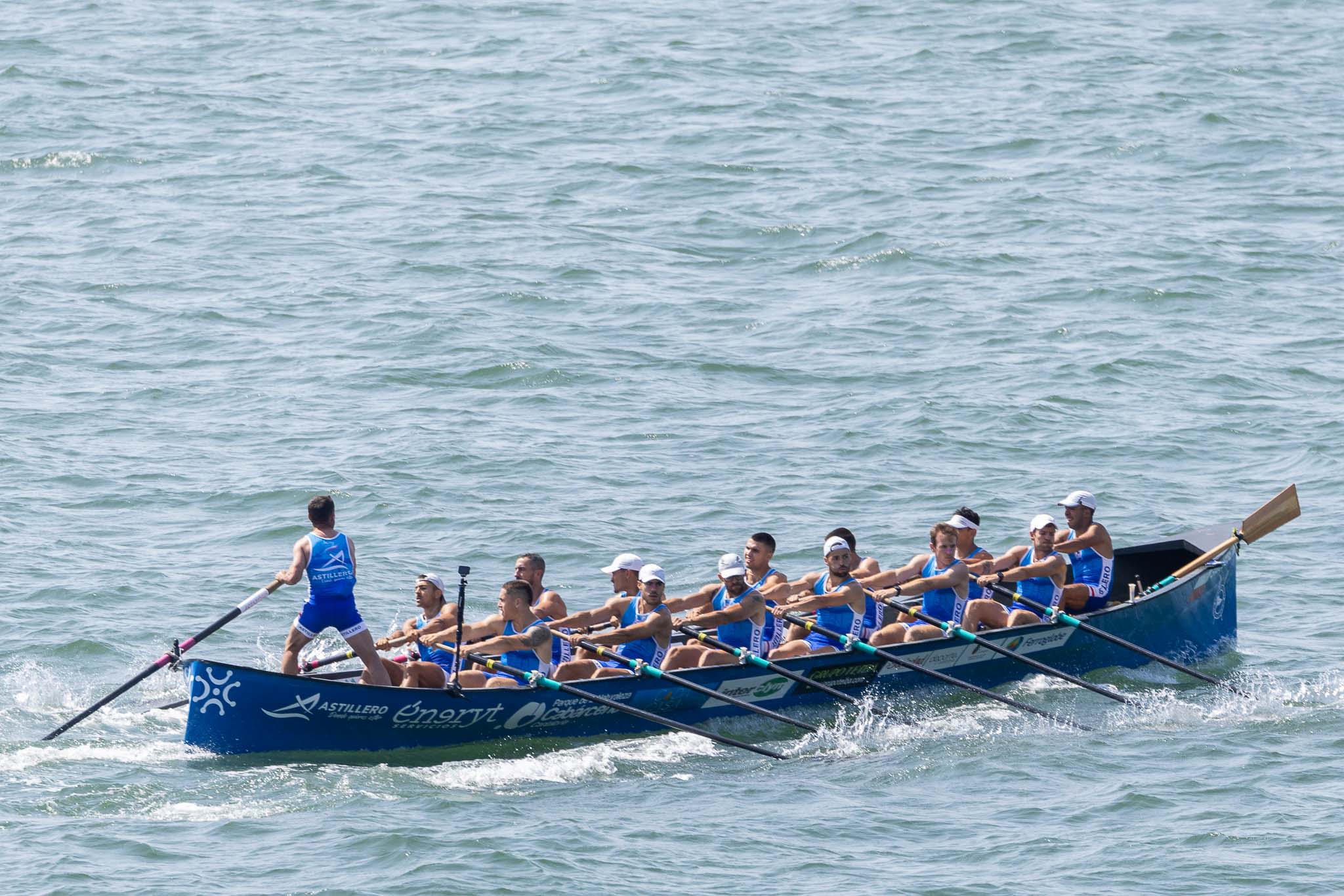Los azules fueron segundos en la clasificación de la regata.