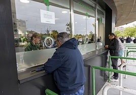 Imagen de las taquillas de los Campos de Sport.