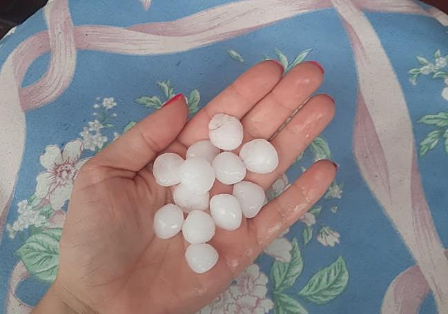 Granizos en Soto de la Marina
