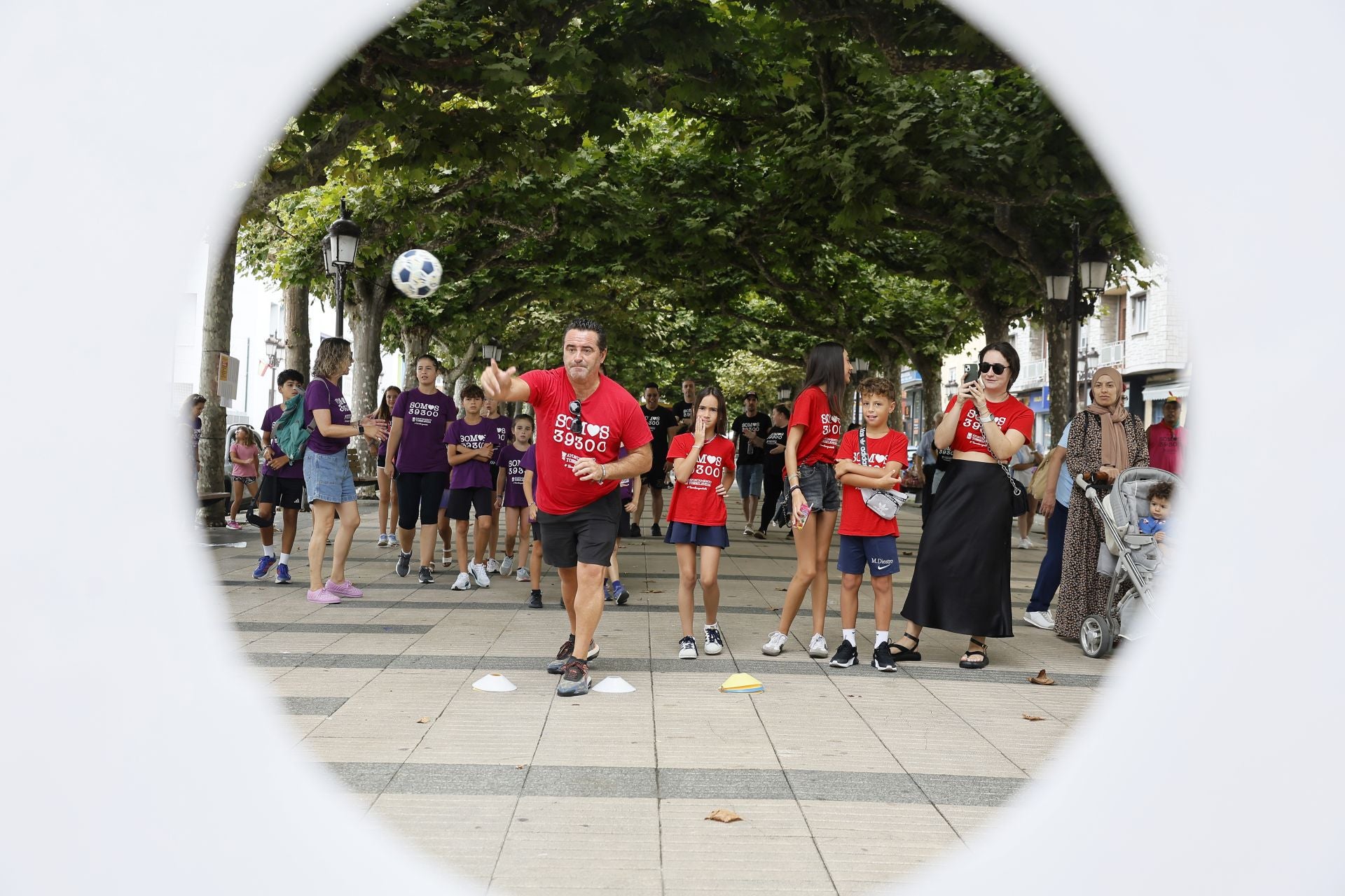 Las familias probaron todas las disciplinas y disfrutaron en equipo