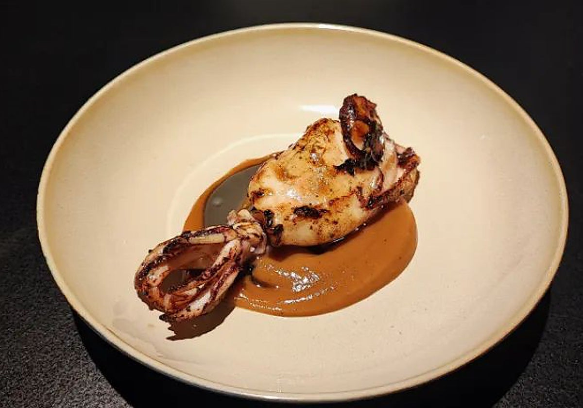 Este plato es una elaboración del restaurante Alejandro Serrano, de Miranda de Ebro.