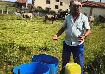 Ángel Arroyo, ganadero en Udías: «Que no pasen sed las vacas»
