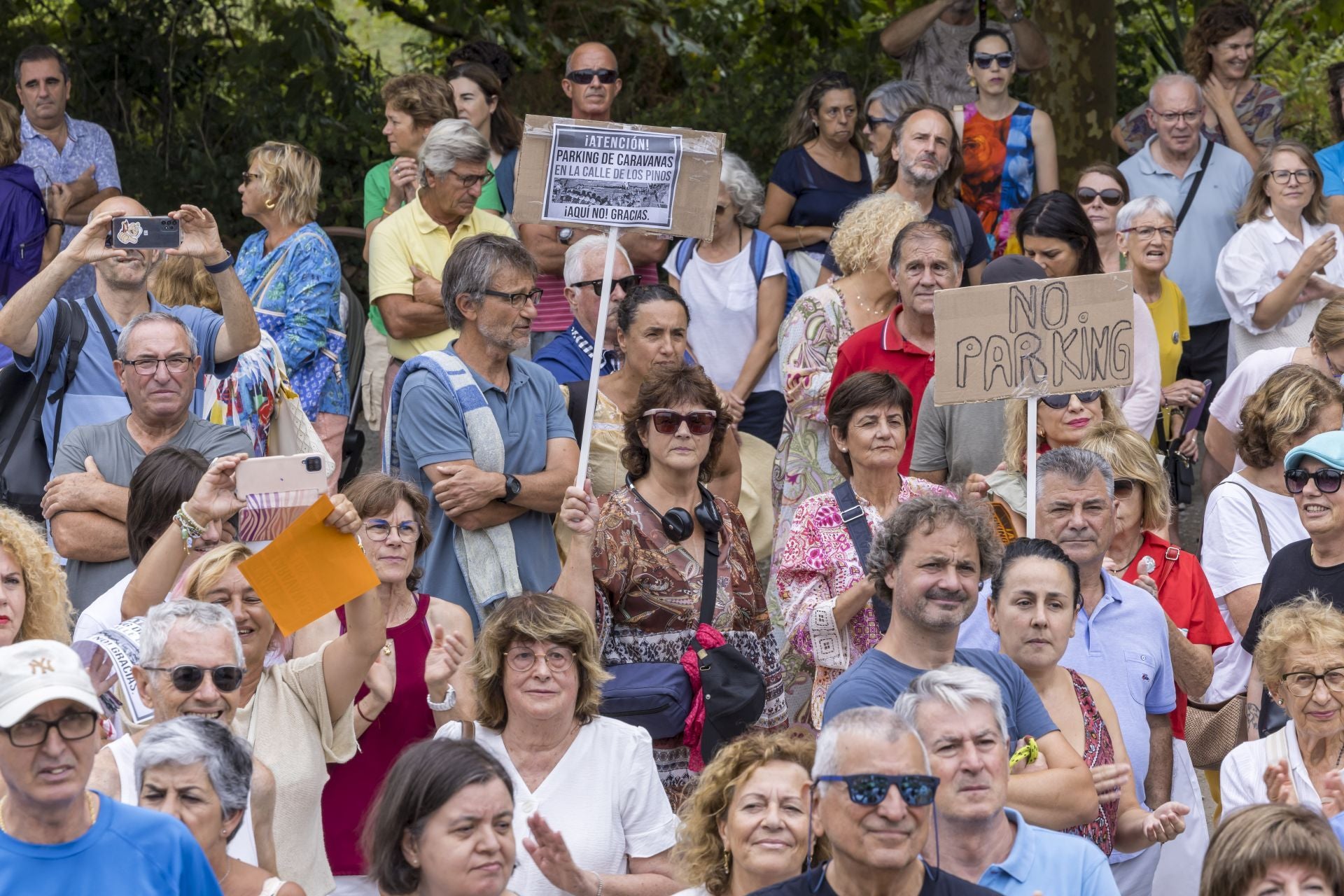 La protesta en Mataleñas, en imágenes