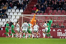 El Albacete-Racing del pasado mes de enero.