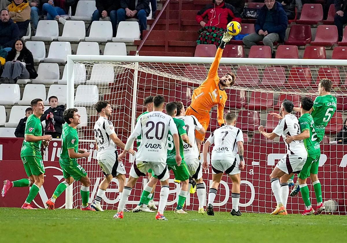 El Albacete-Racing del pasado mes de enero.