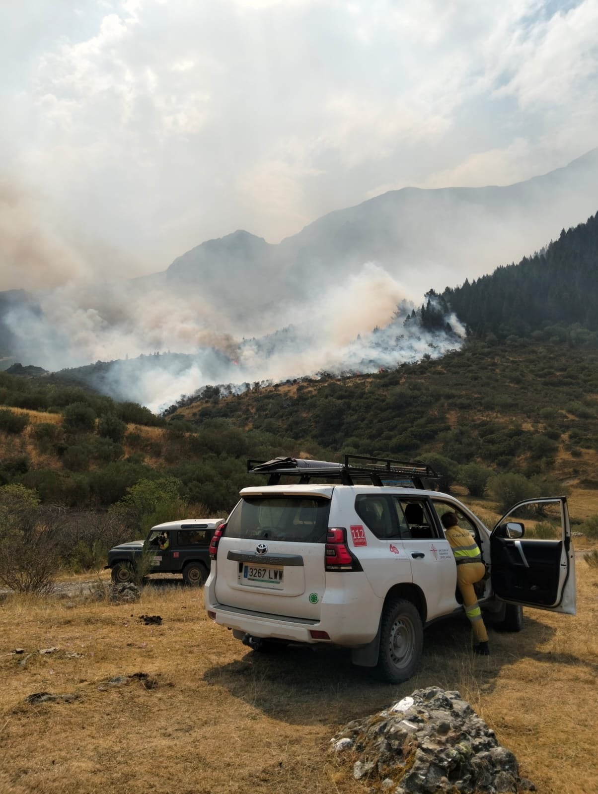 Operativo en Llanaves de la Reina en la zona limítrofe de San Glorio.