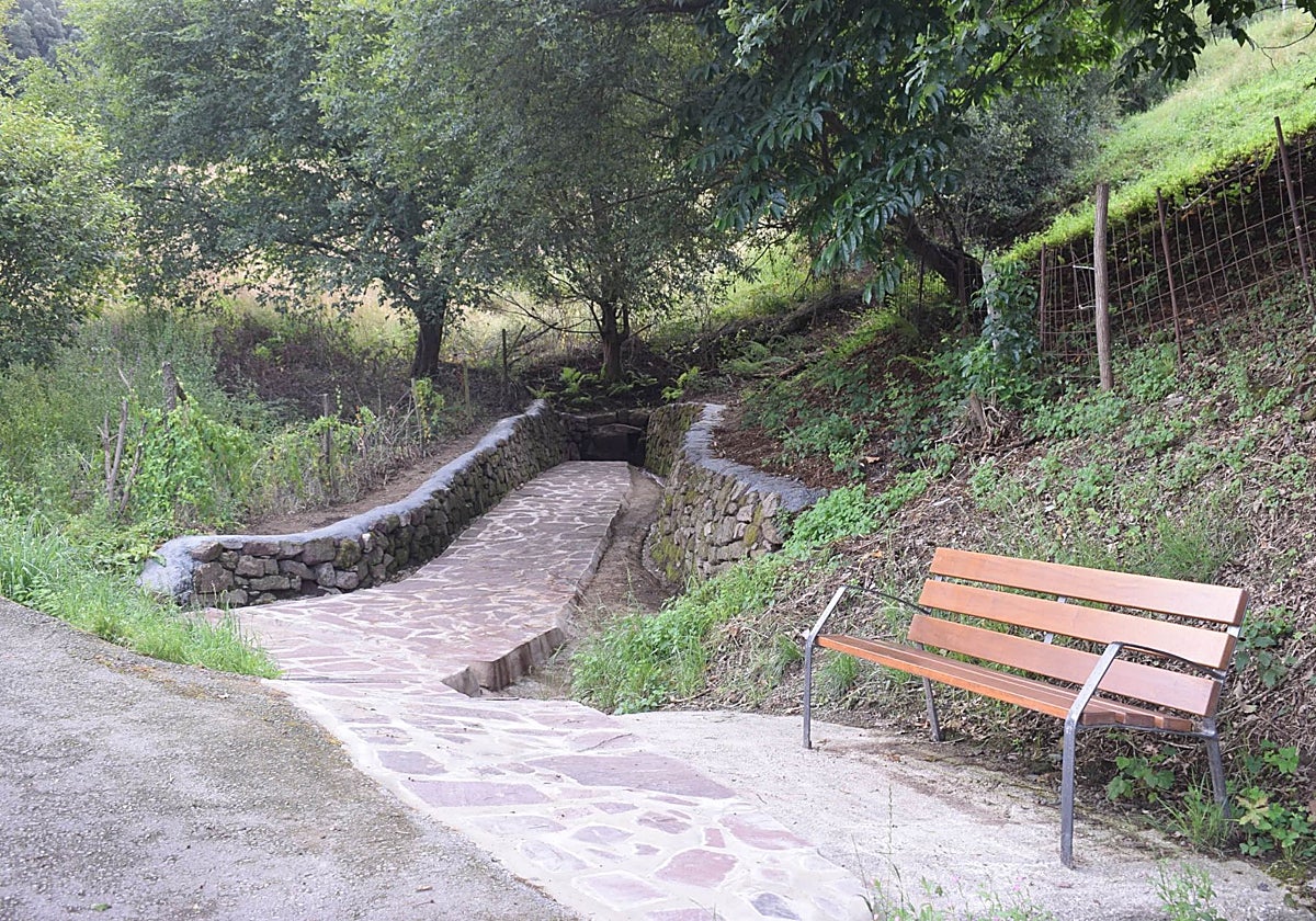 Espacio que ha sido acondicionado por el Ayuntamiento de Piélagos en Barcenilla.