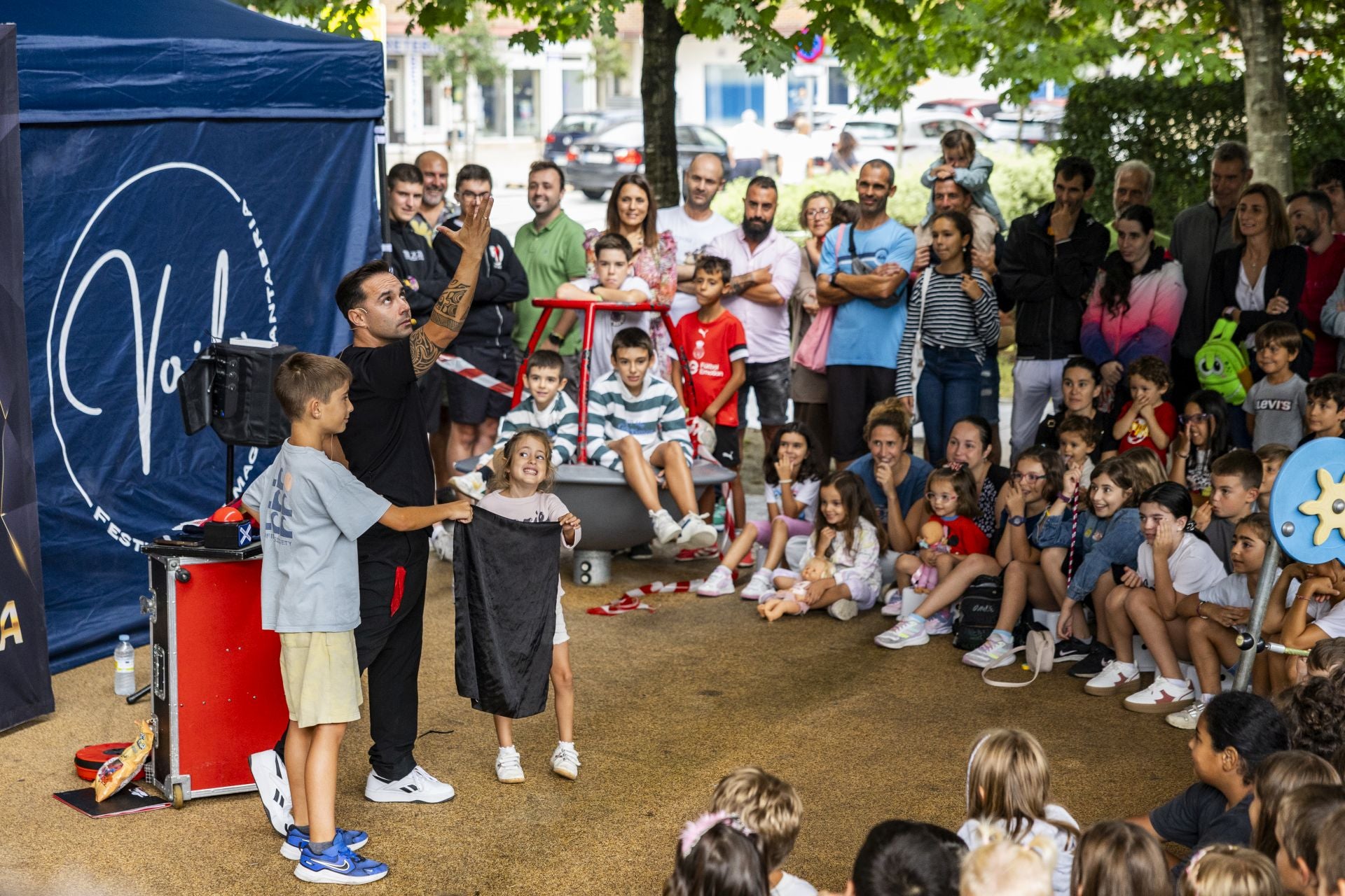 La gente se sorprendió con todos los trucos que tenía bajo la manga