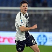Oier Zarraga, con la camiseta del Udinese.