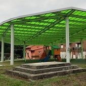 Peana donde antes se encontraba el monumento, ahora vacía.
