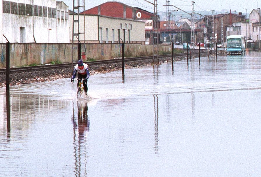 Candina durante las inundaciones de 1996
