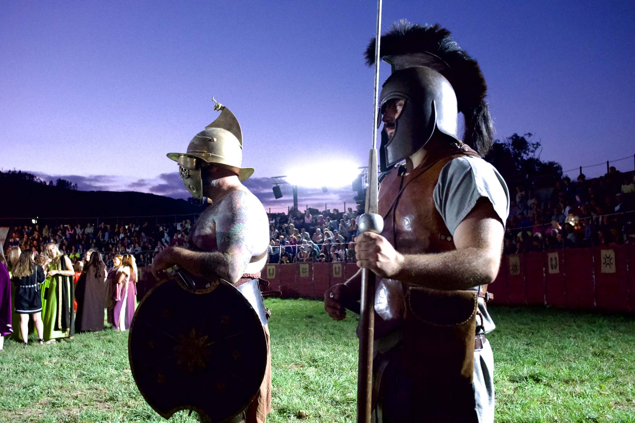 Los Gladiadores dispuestos a entrar en batalla.