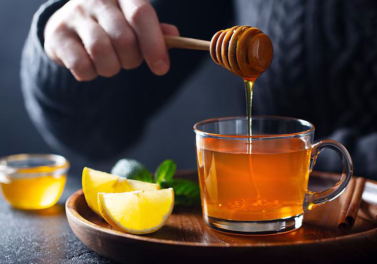 Infusión con miel.