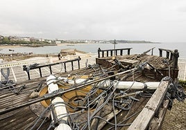 Exterior de uno de los galeones