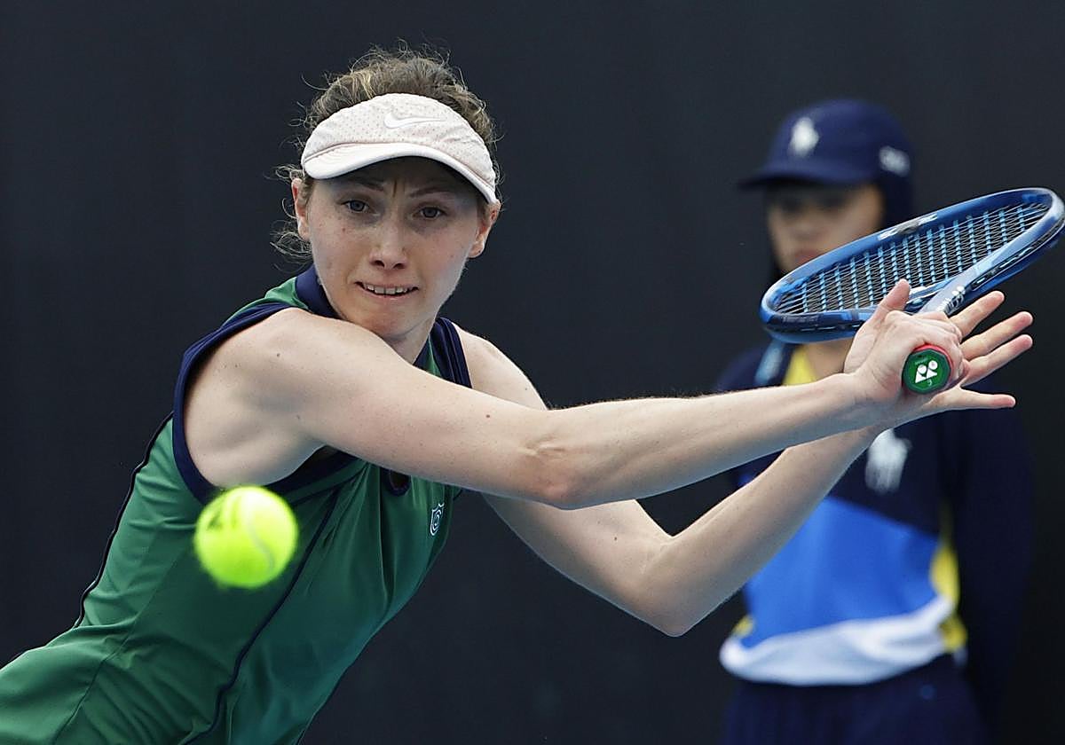 Cristina Bucsa, en un partido de esta temporada.