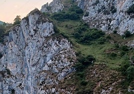 Zona de la ruta del Urdón por la que se despeñó el senderista este domingo.