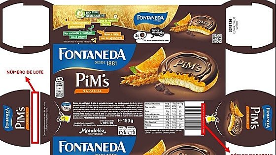 Alerta por unas galletas Fontaneda con «partículas metálicas» distribuidas en Cantabria
