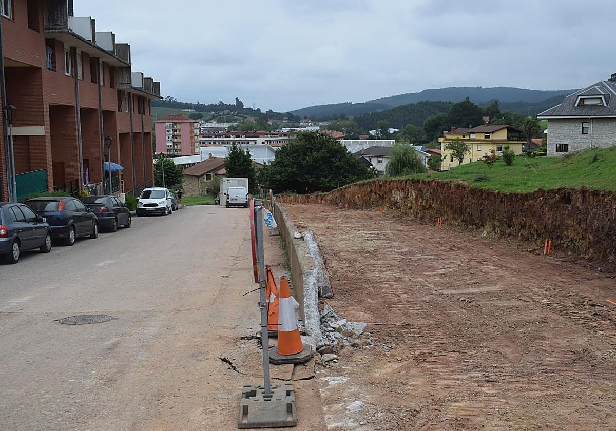 Ubicación del aparcamiento en la calle Aurelio Díez
