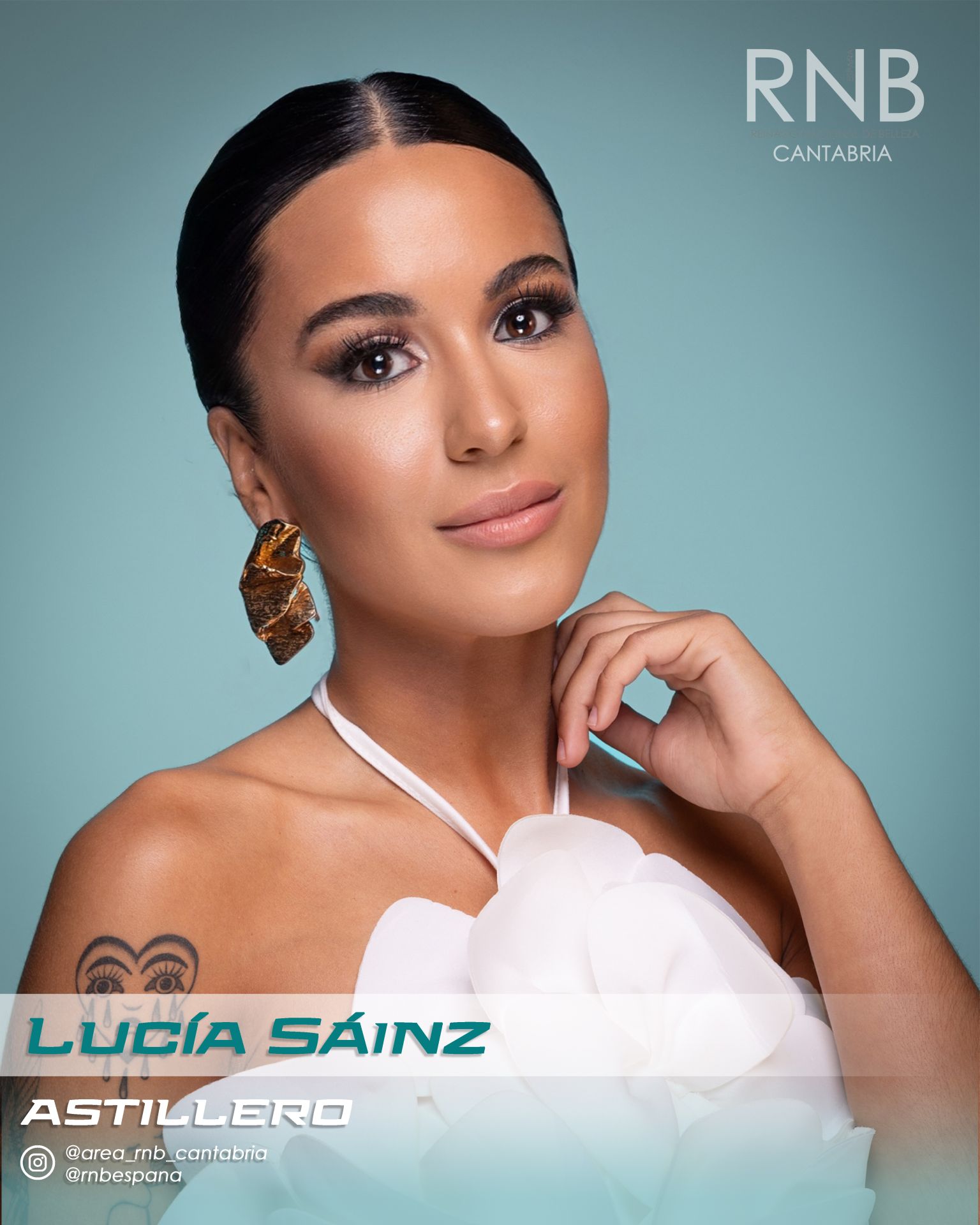 Lucía Sainz, de 25 años, representará a Astillero en la gala del 8 de noviembre en el Teatro-Cine Vimenor. Mide 1,70, trabaja como administrativa y ha cursado un Grado Superior en Turismo y Administración y Finanzas.