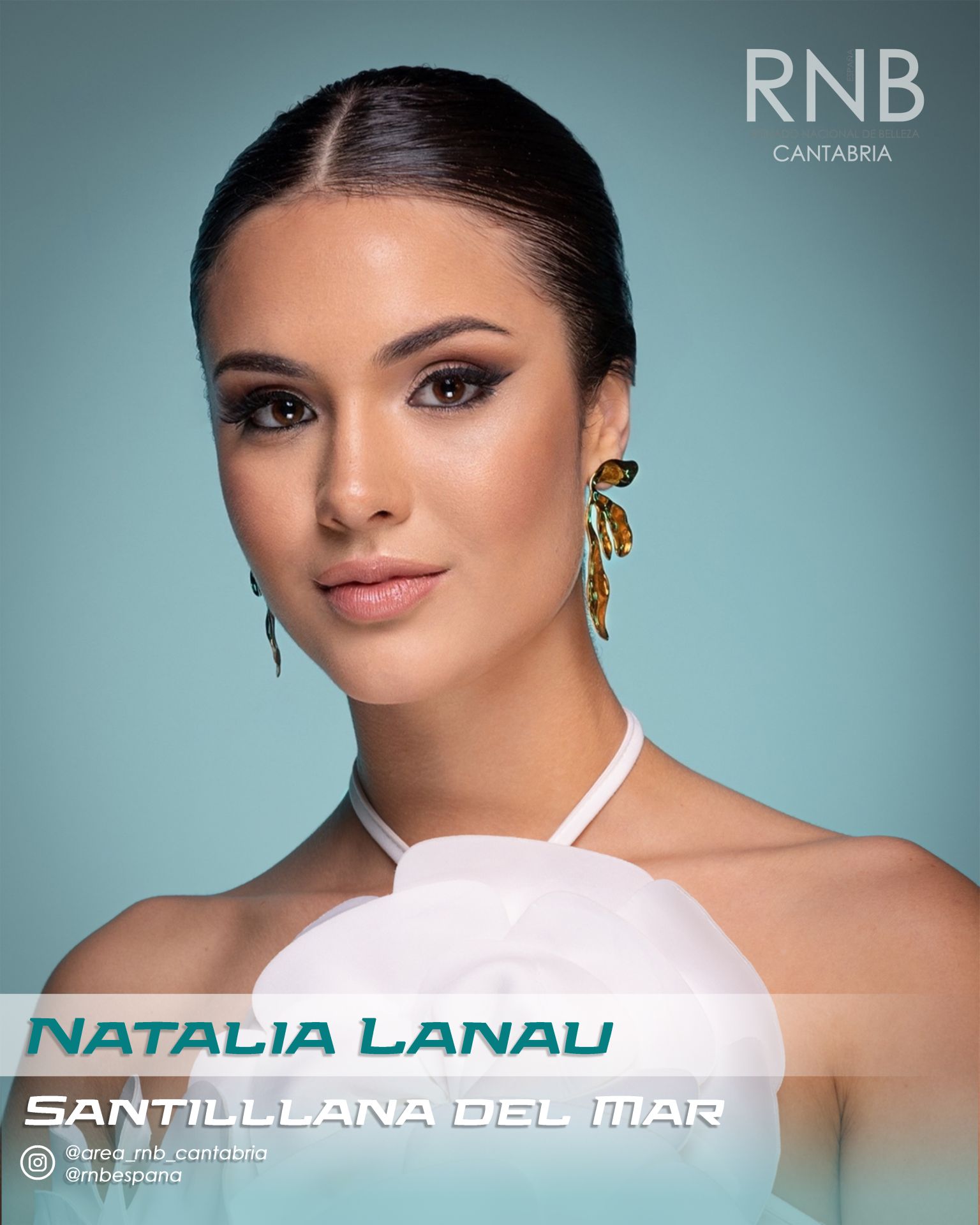 Natalia Lanau, de 20 años, representará a Santillana en la ceremonia de imposición de bandas del próximo 11 de septiembre. Mide 1,70, es estudiante y cursa un ciclo de Auxiliar de Veterinaria.