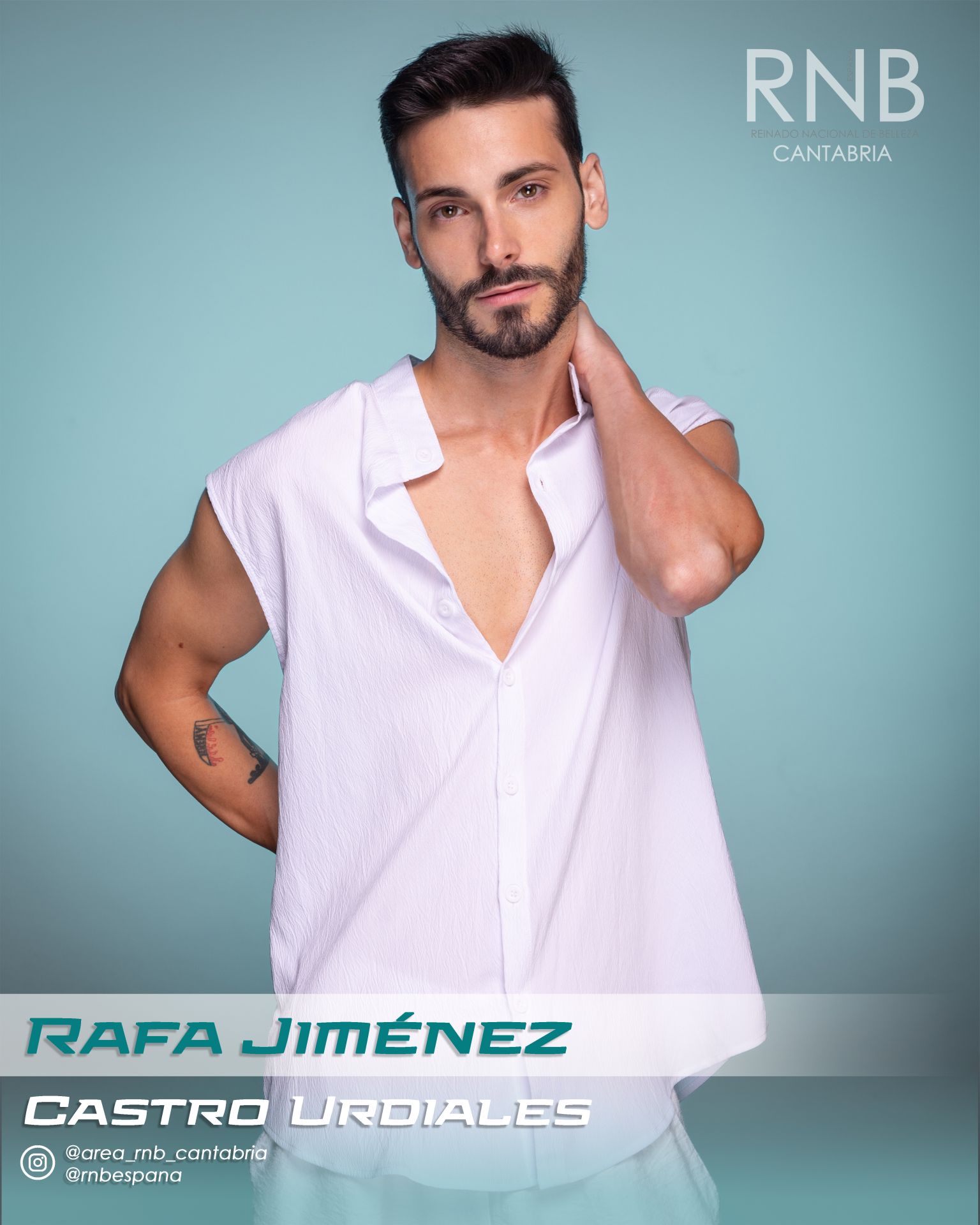 Rafa Jiménez, de 28 años, representará a Castro Urdiales en la ceremonia de bandas del 11 de septiembre. Mide 1,65, trabaja como repartidor y cursó ESO.