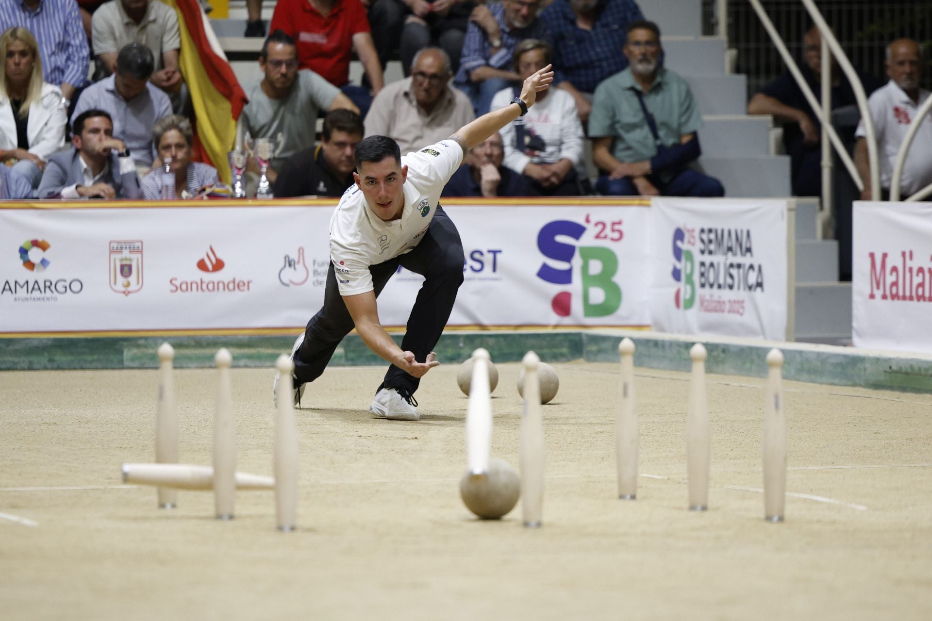 El campeón en un birle de la final.