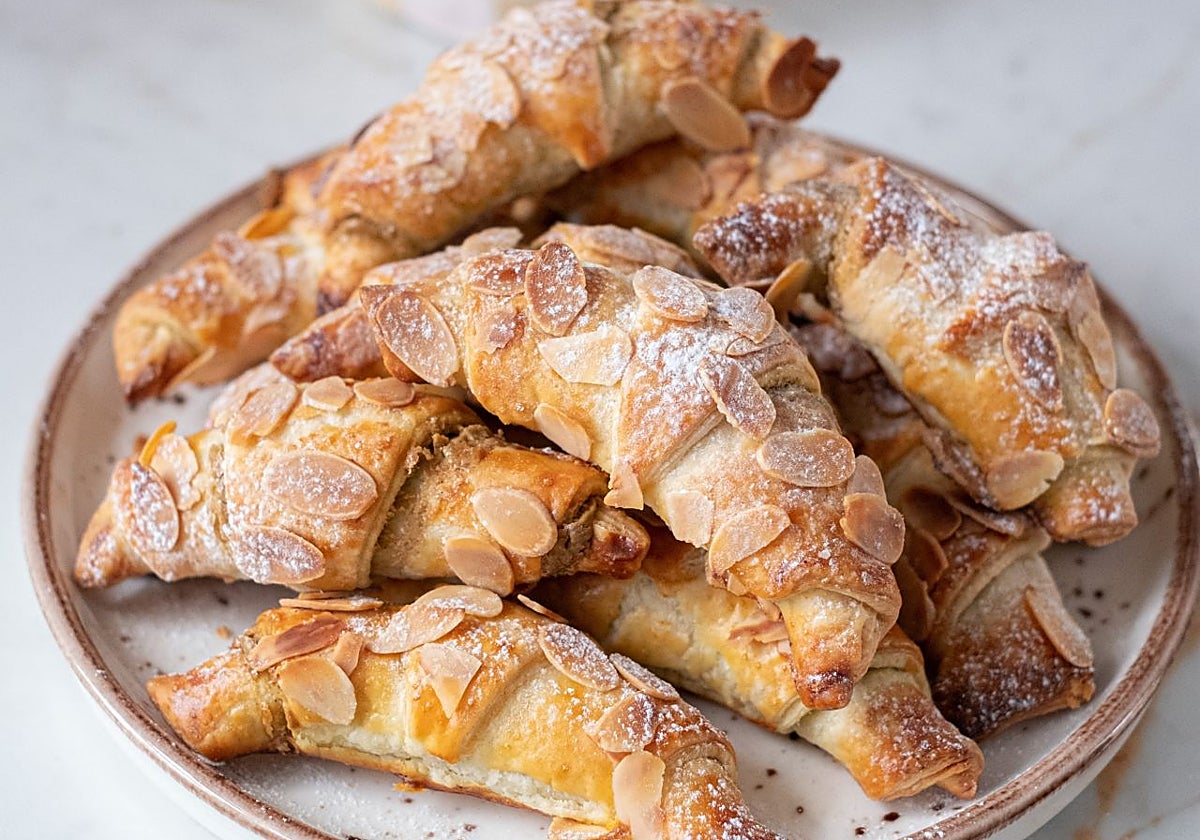 Mini croissant de pistacho.