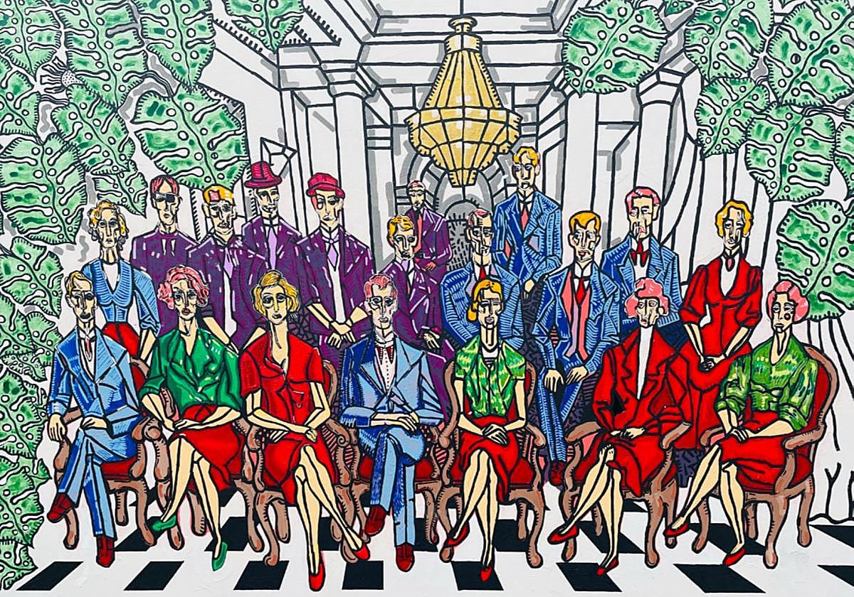 'La Familia', acrílico sobre lienzo, 2025.