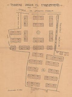 Plano de diseño del barrio de 1926.