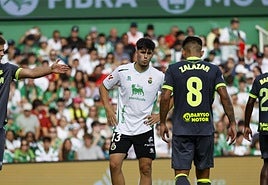 Santi Franco, durante sudebut el sábado ante elCeuta.