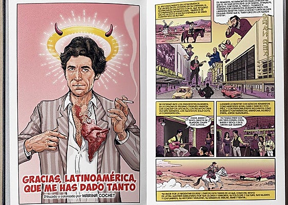 Interior de la publicación con páginas ilustradas por Marina Cochet