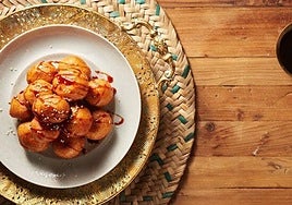 Este apetecible dulce es típico de Oriente Medio.