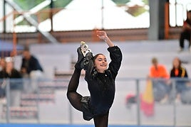 India Rojo, en plena competición en Trieste.