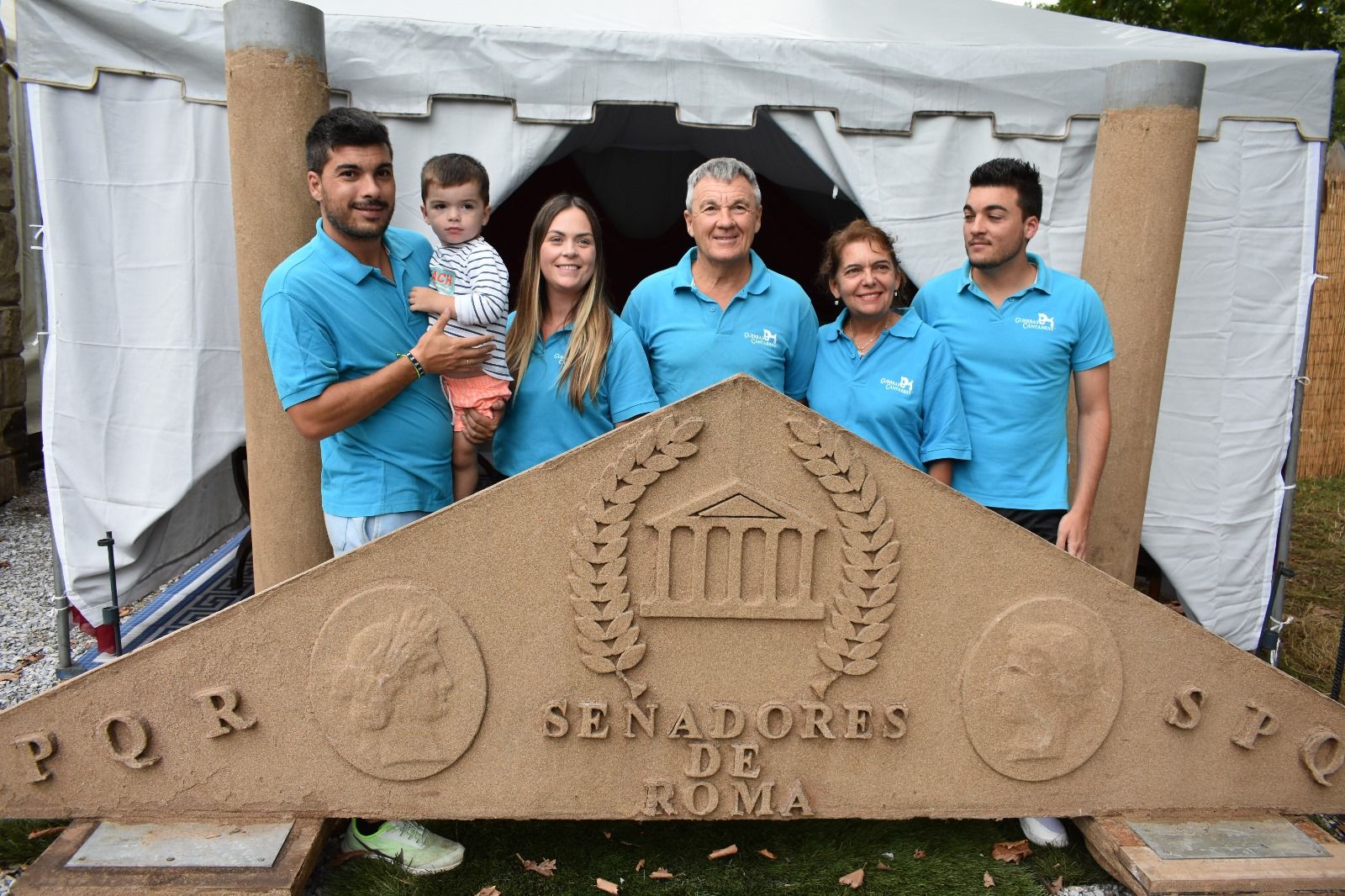 Cristian Saiz, Tiago Saiz Viaña, Paula Viaña, Goyo Saiz Sánchez, Cari Palencia y Jesús Saiz Palencia