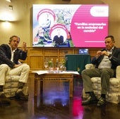 A la izquierda, Manuel Huerta y, a la derecha, Manuel Bermejo en la presentación de ayer.