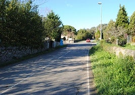 En la margen izquierda de la carretera, se creará el nuevo paseo peatonal.