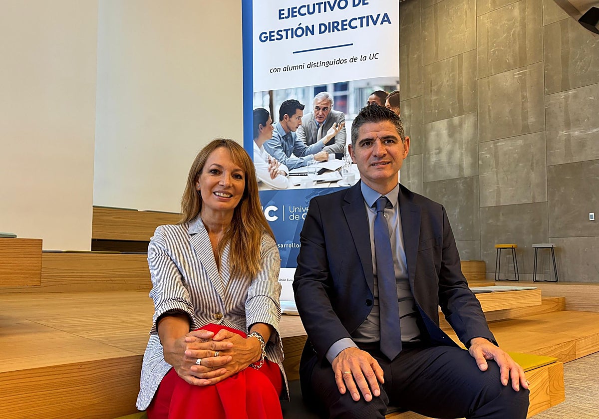 Mónica San José y Jesús Collado, en el CIE de Santander.