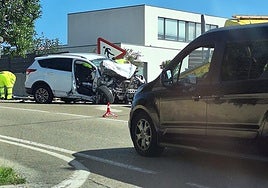 Imagen del coche en el que circulaba el fallecido.