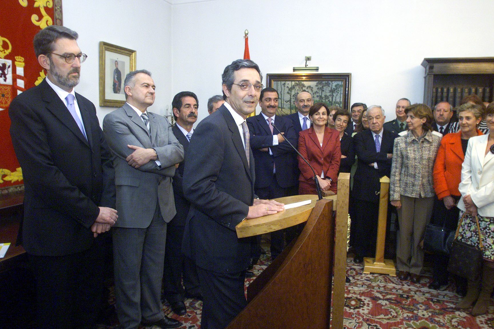 El día de su toma de posesión como delegado, al que le cedió el testigo Pedro Nalda.