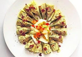 Ensalada de alcachofas.