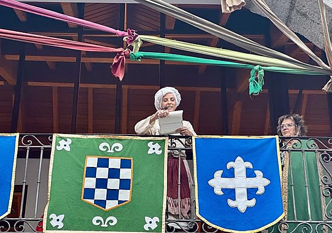 La actriz Rocío Riego dio el pregón de la edición 25 del Último Desembarco de Carlos V.