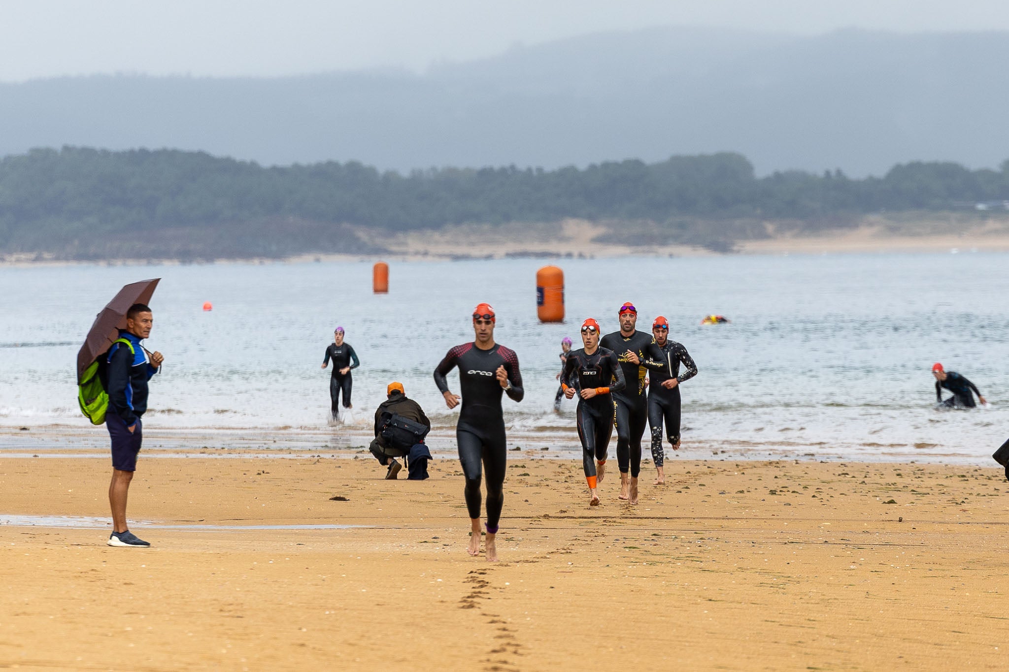 Preparando la transición para la carrera a pie.